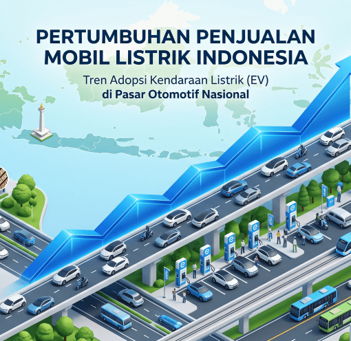 ilustrasi pertumbuhan penjualan mobil listrik Indonesia berdasarkan data GAIKINDO 2022-2026